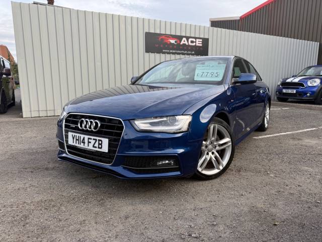 Audi A4 3.0 TDI Quattro S Line 4dr S Tronic, SH, 2 keys Saloon Diesel Blue